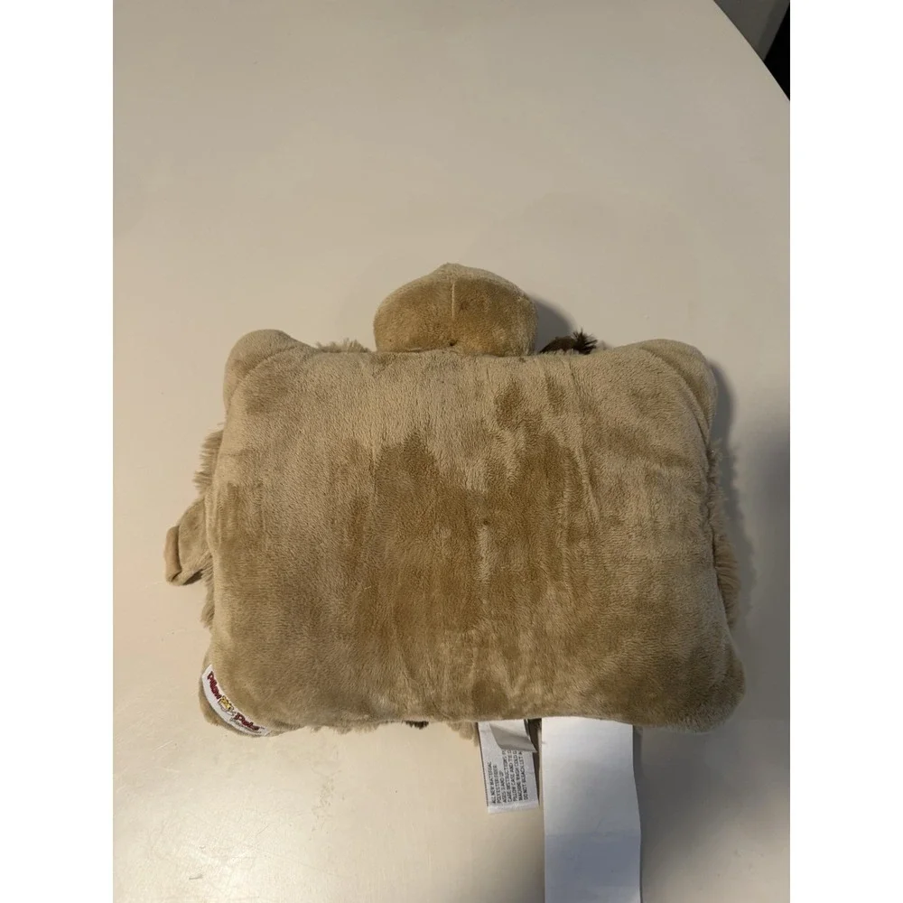 Pillow Pets Pee-wee Pee-wees Dog Plush Pillow Brown/Beige 100% Polyester